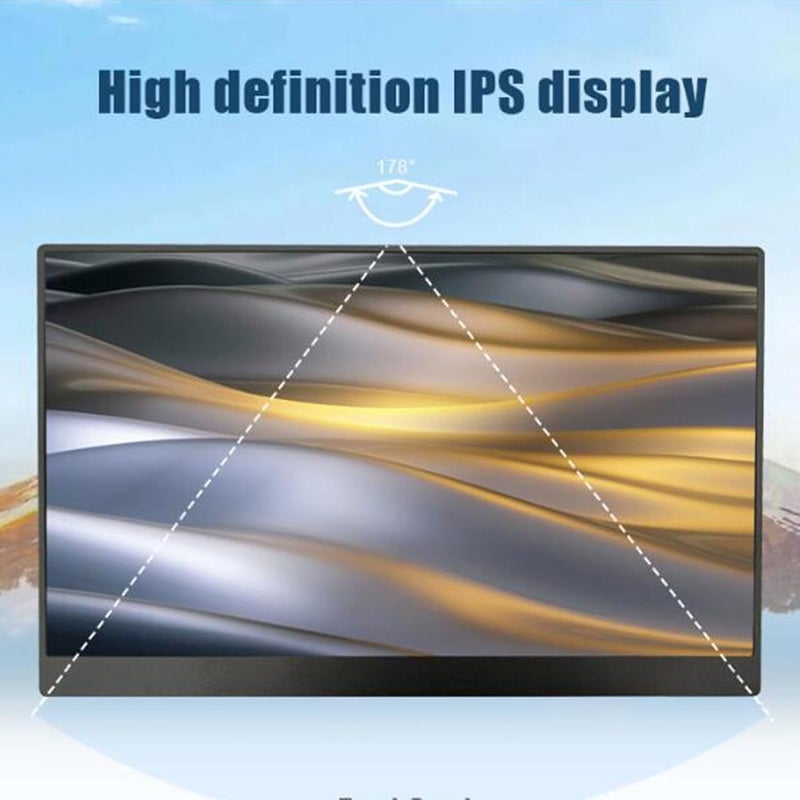 ciciglow 15.6 Inch Portable Display, 1080P Computer Display, Thin and Lightweight Portable External Touch Screen Display for Laptop Computer PC Game Console - Image 4